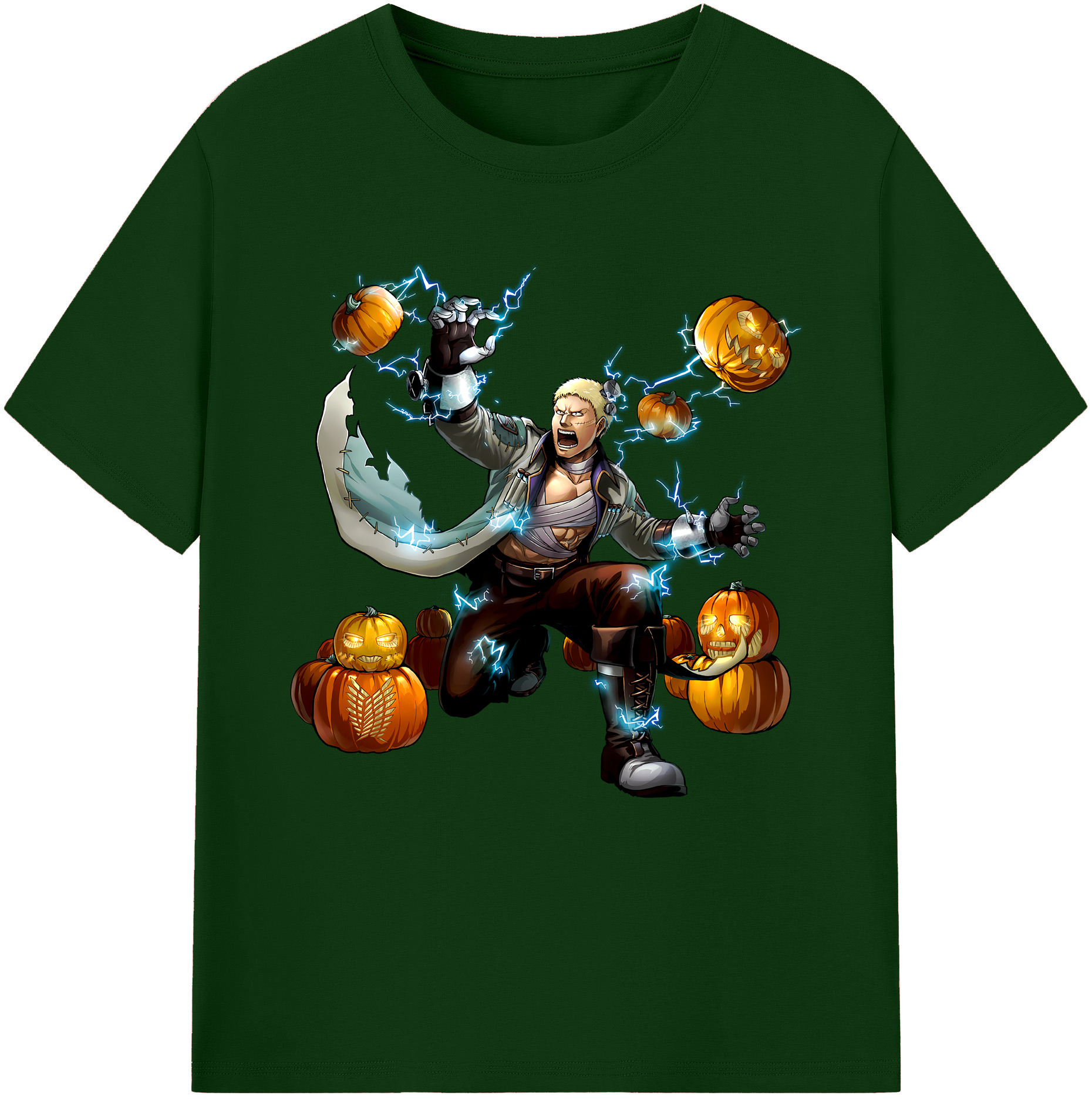 （画像用） 進撃の巨人 ライナー・ブラウン Attack on Titan Reiner Braun 綿100％半袖Tシャツ（フロントプリント）